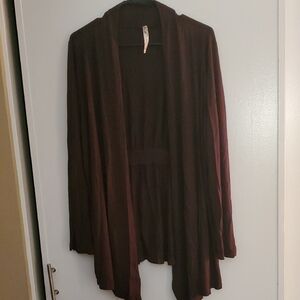 ANDREA FENZI Women's Dark Brown Cardigan